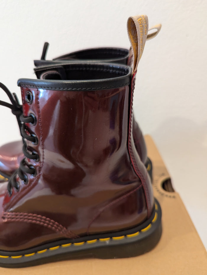 Dr Martens 1460 Vegan Oxblood Chrome 4