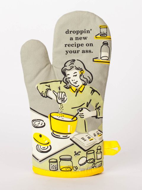 Dropping' A Recipe On Your Ass Oven Mitt