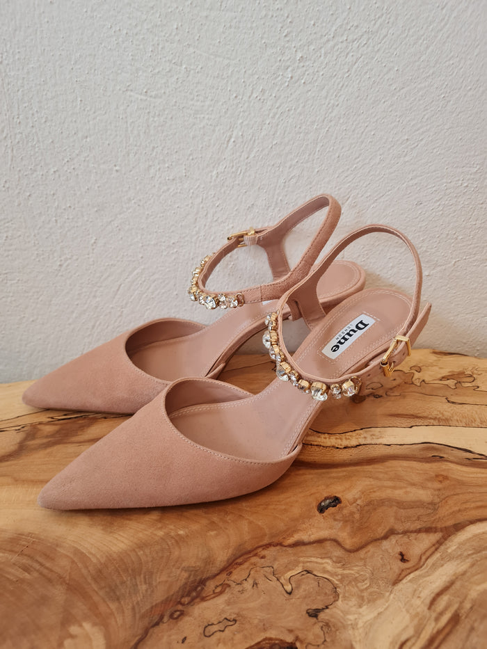 Dune Blush jewelled Heels 5