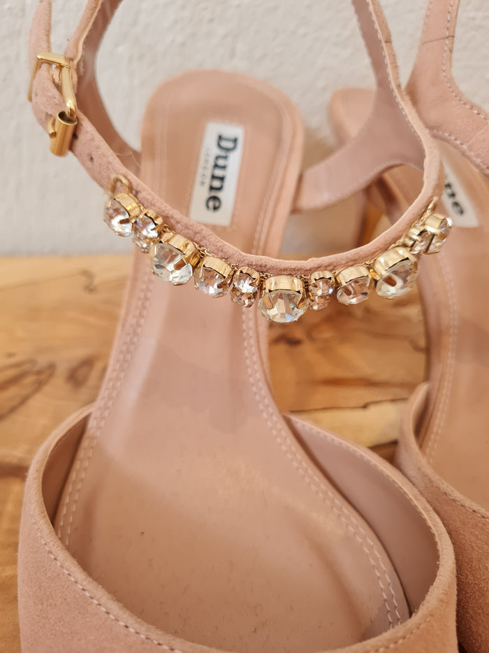 Dune Blush jewelled Heels 5