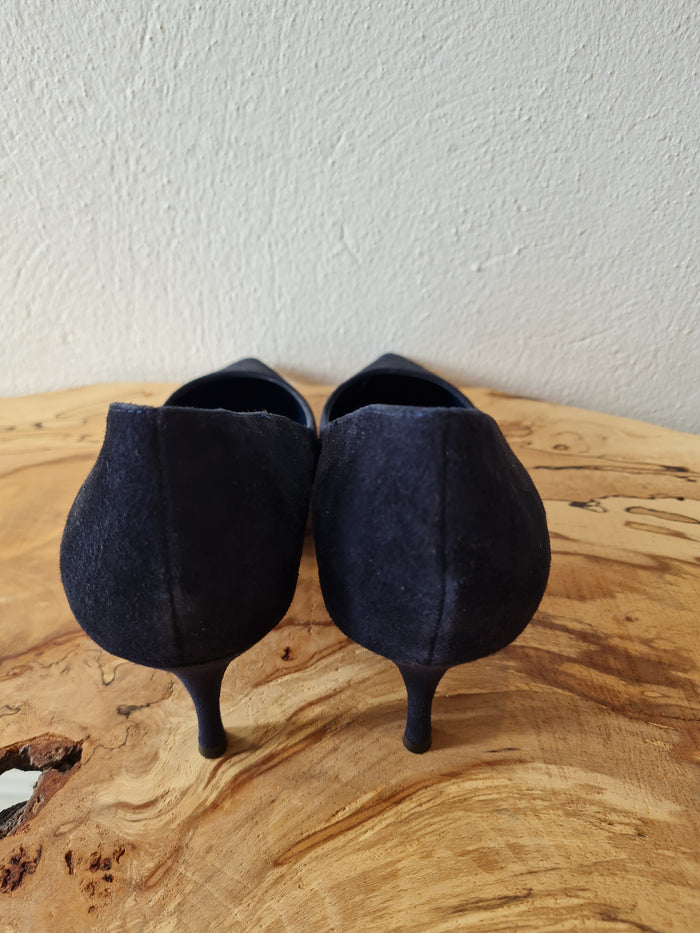 Dune Navy Heels 5 (New)
