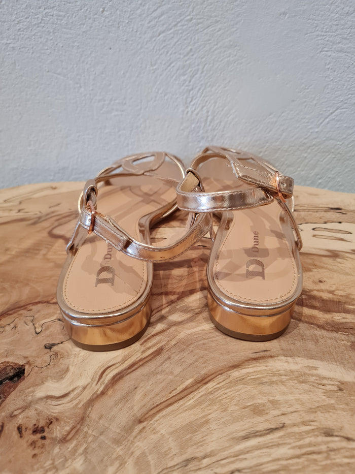 Dune Rose gold sandle 6 New