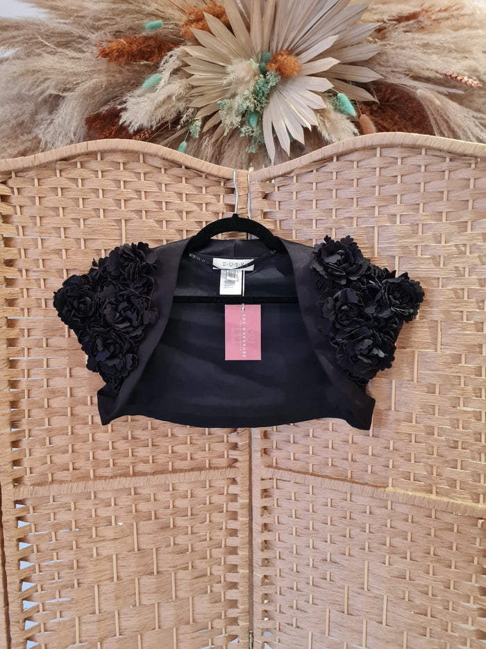 Dusk Satin Flower Bolero Size 12