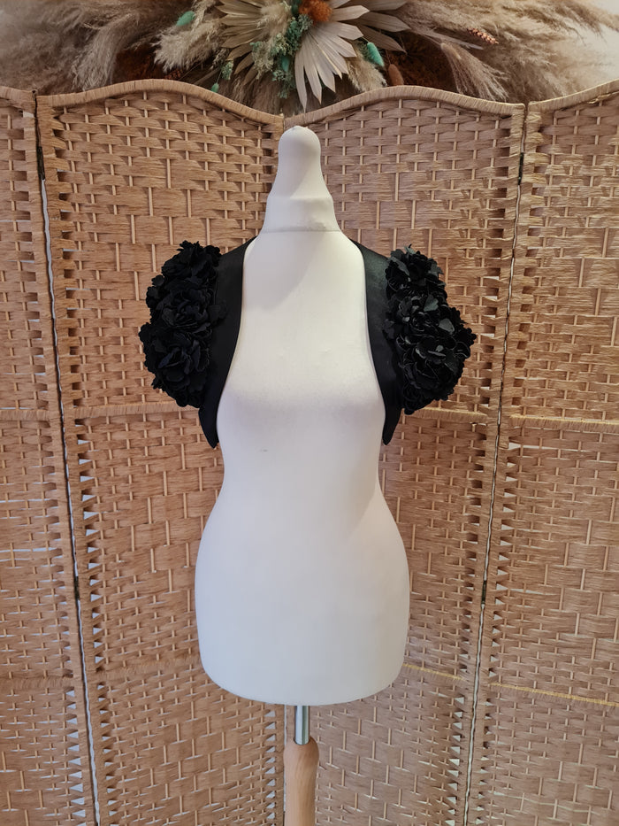 Dusk Satin Flower Bolero Size 12