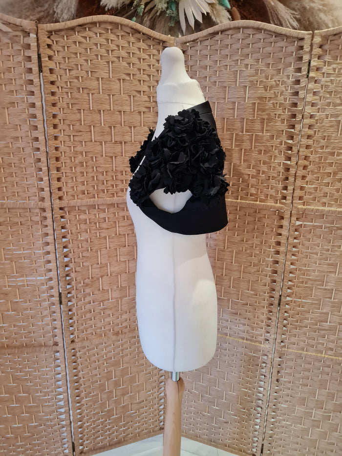 Dusk Satin Flower Bolero Size 12