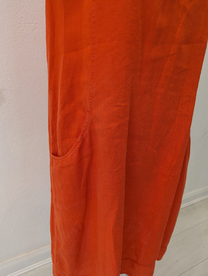 East Orange Linen Smock Dress Size 16