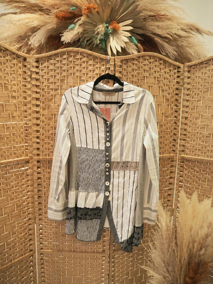 Elisa Cavaletti Club Stripe Shirt L