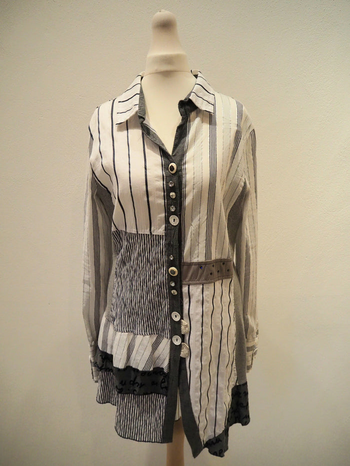 Elisa Cavaletti Club Stripe Shirt L