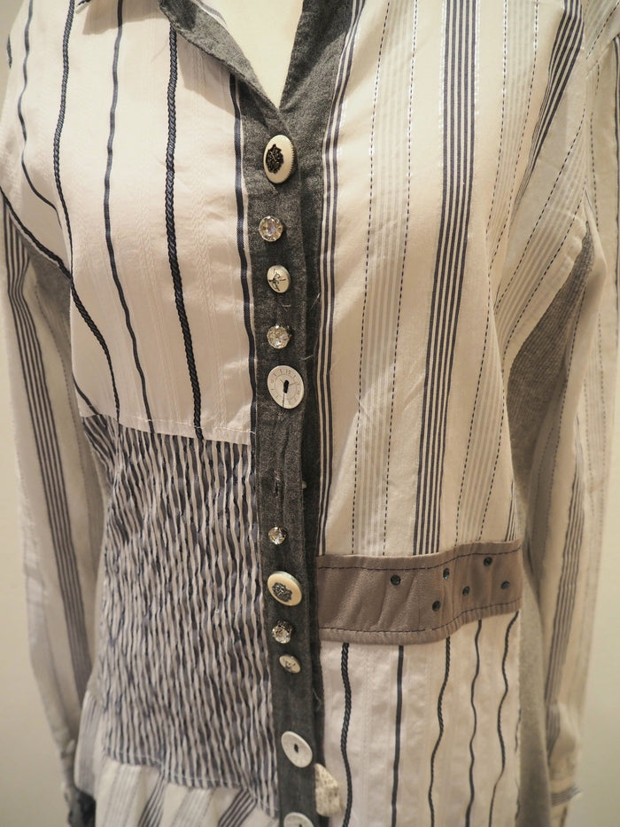 Elisa Cavaletti Club Stripe Shirt L