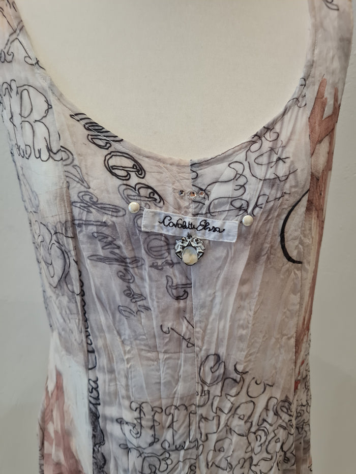 Eliza Cavaletti Cream Two Piece Size 12