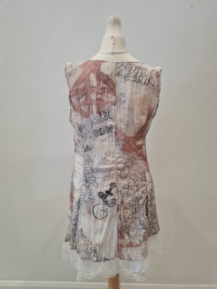 Eliza Cavaletti Cream Two Piece Size 12