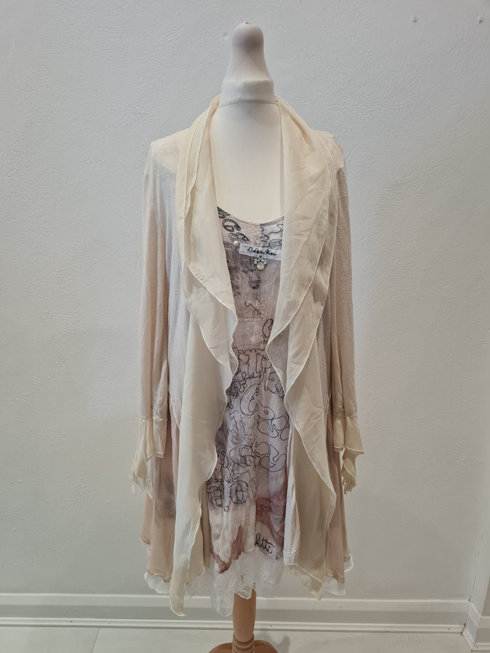 Eliza Cavaletti Cream Two Piece Size 12