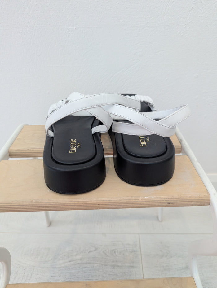 Elleme Paris White Sandals 6 NWT