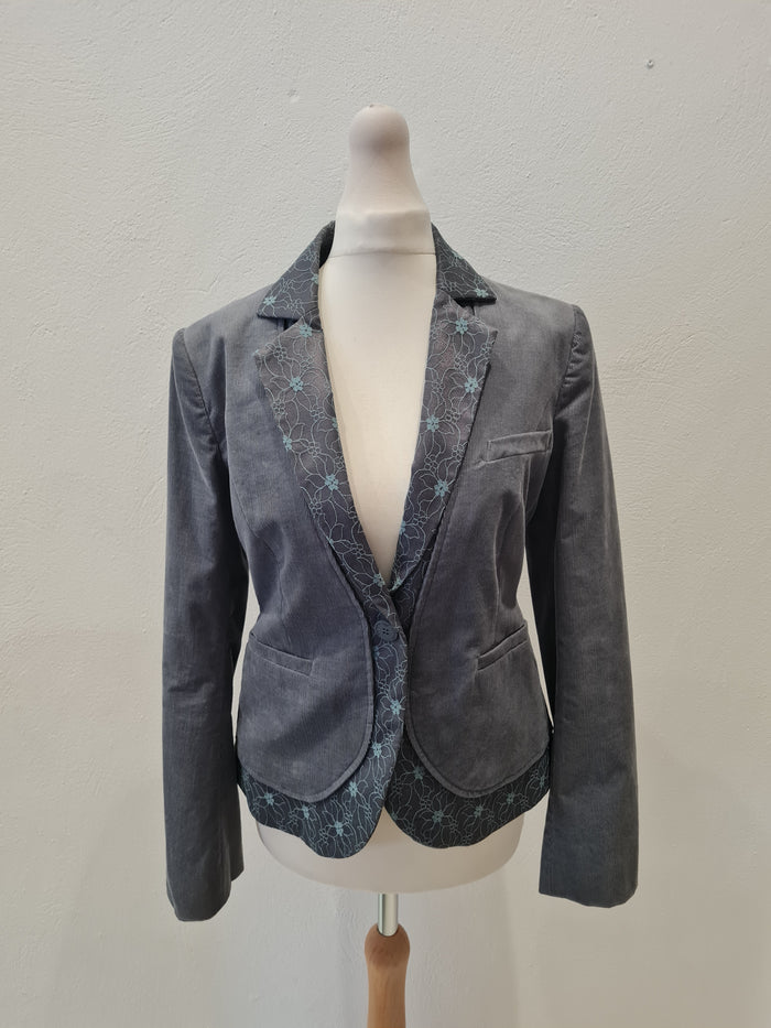 Emporio Armani Grey Cord Blazer 8/10