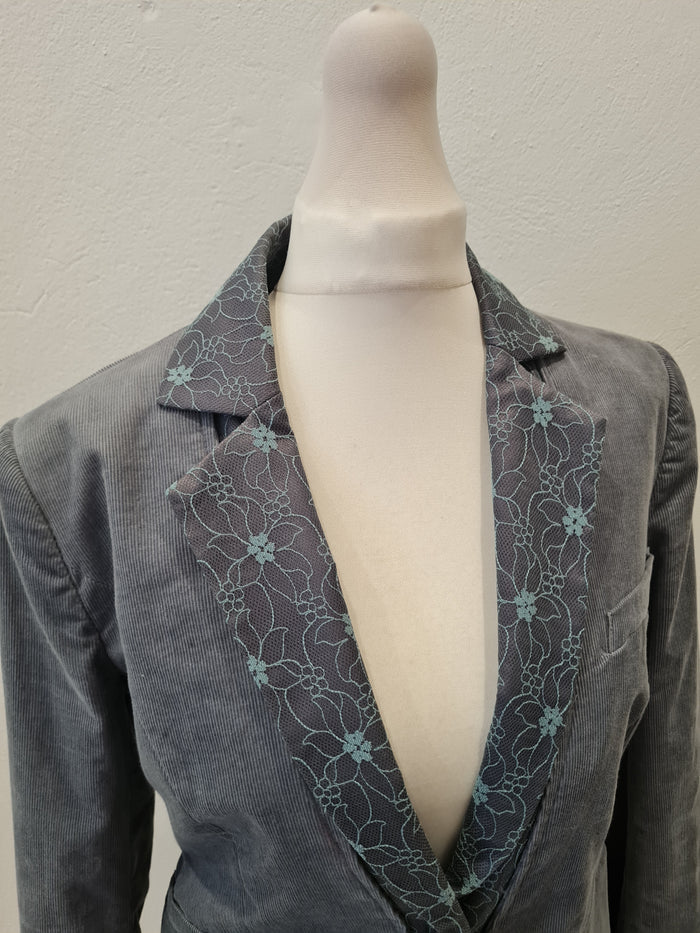 Emporio Armani Grey Cord Blazer 8/10