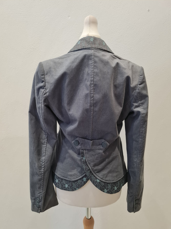 Emporio Armani Grey Cord Blazer 8/10