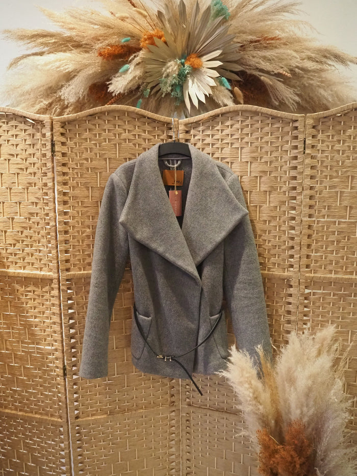 Emu Grey Coat with belt M