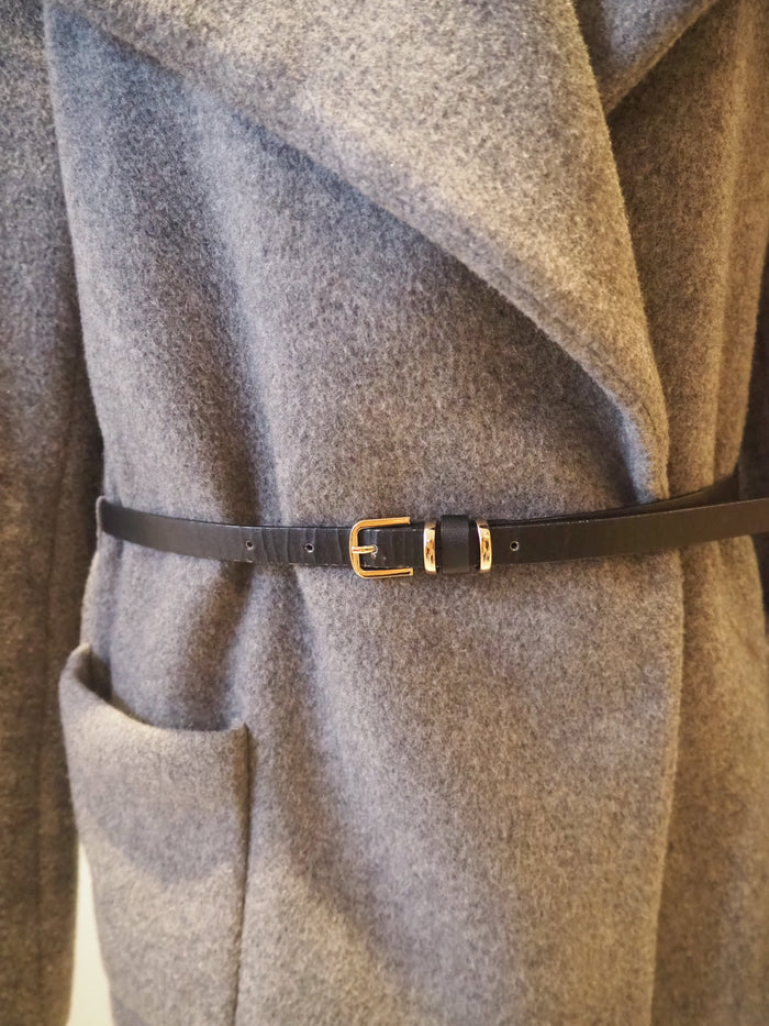 Emu Grey Coat with belt M
