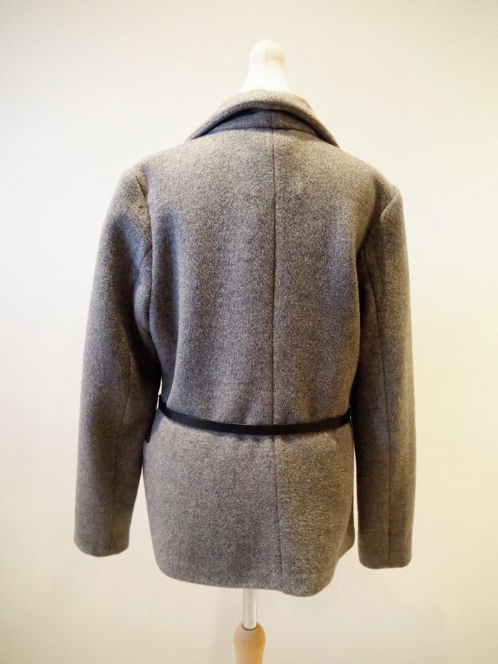 Emu Grey Coat with belt M