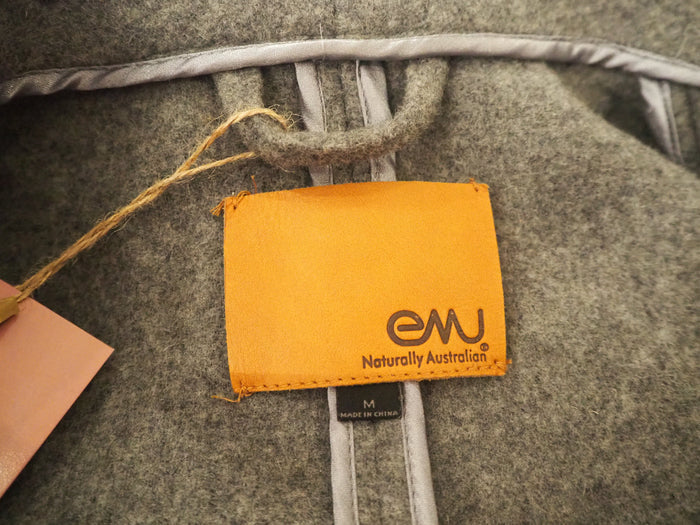 Emu Grey Coat with belt M