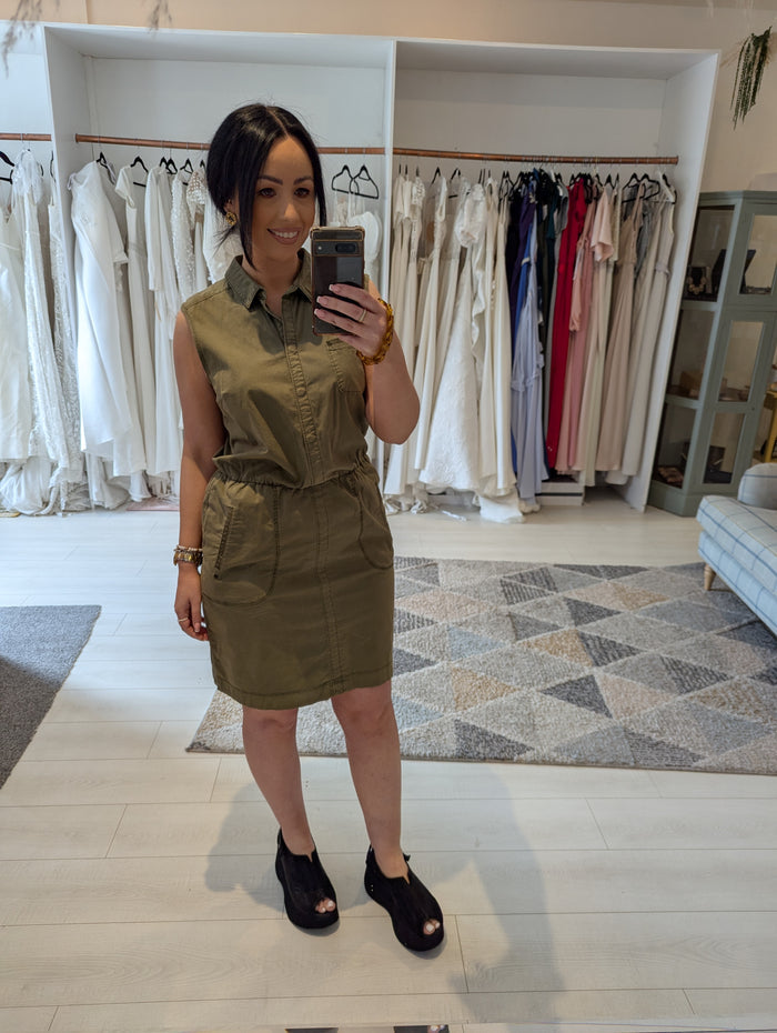 Esprit Khaki Dress M