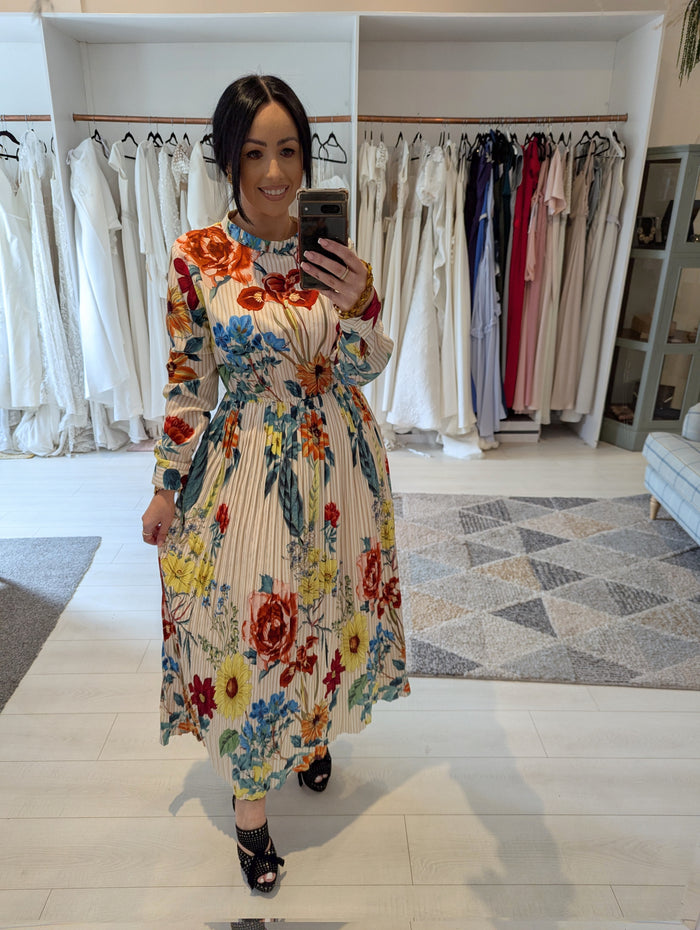 Esquiss's Floral pleated dress L