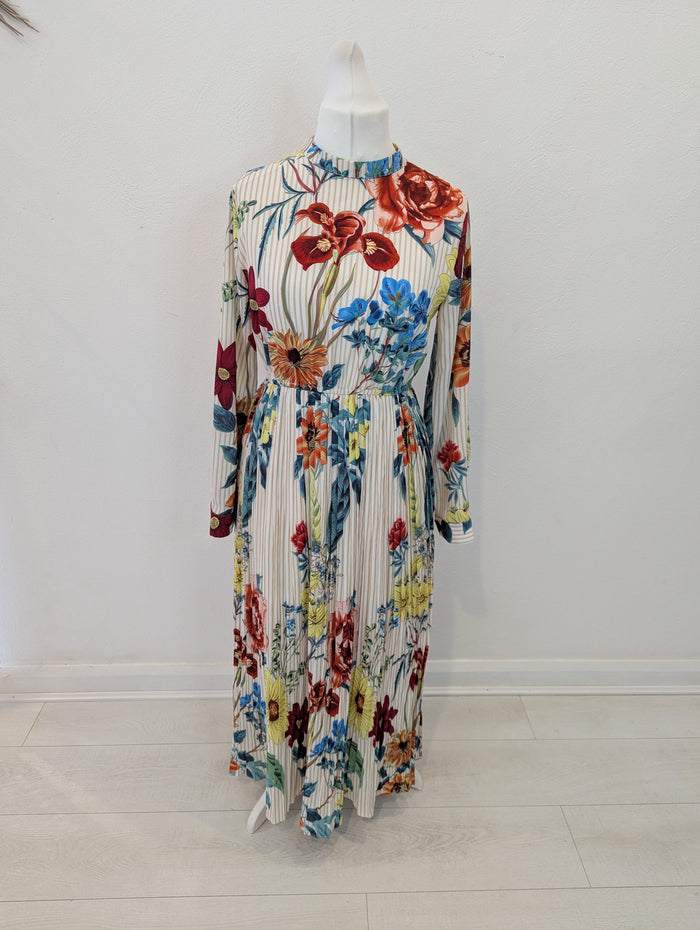 Esquiss's Floral pleated dress L