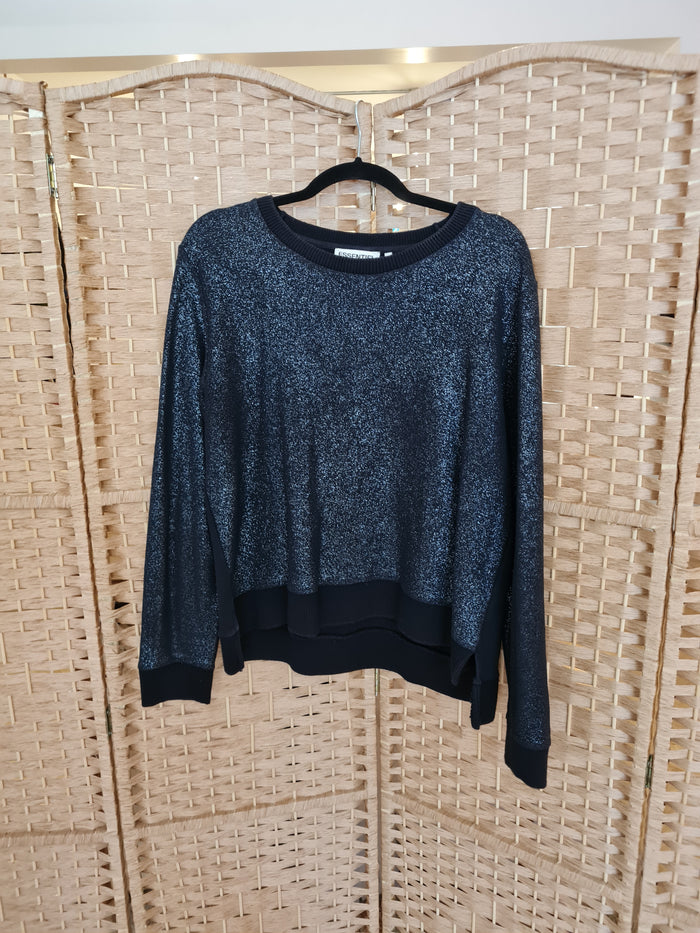 Essentiel Antwerp Black glitter Jumper 3