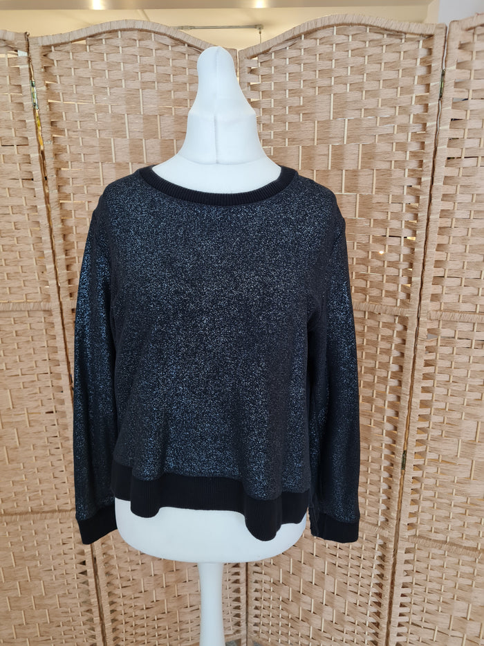 Essentiel Antwerp Black glitter Jumper 3