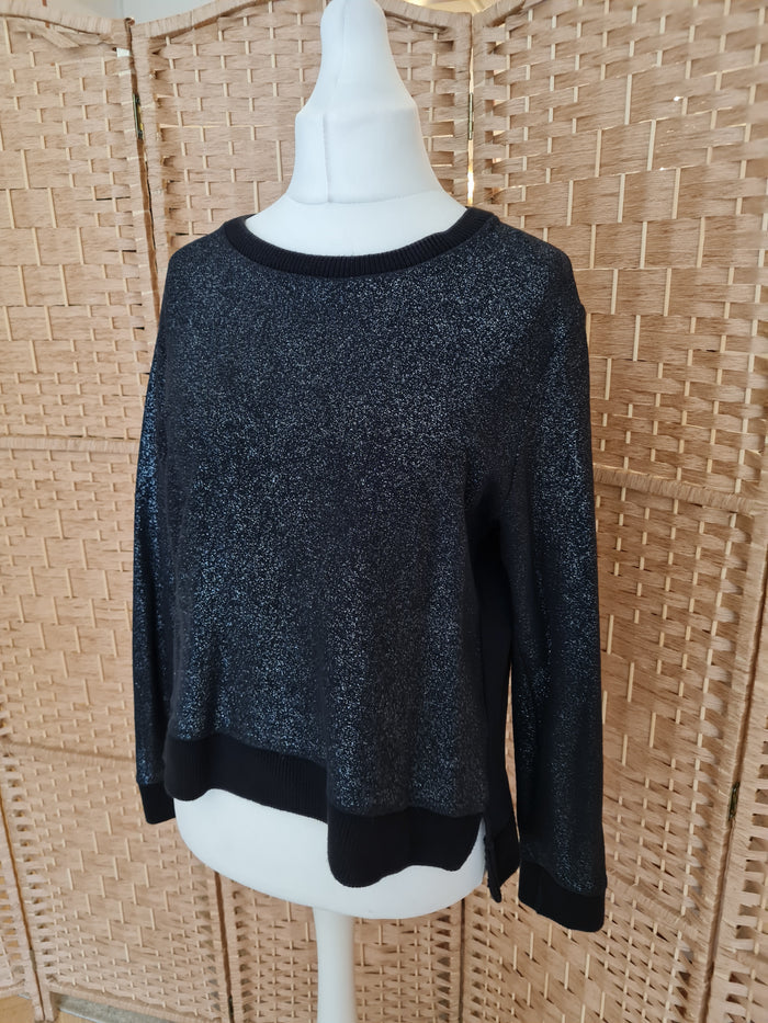 Essentiel Antwerp Black glitter Jumper 3