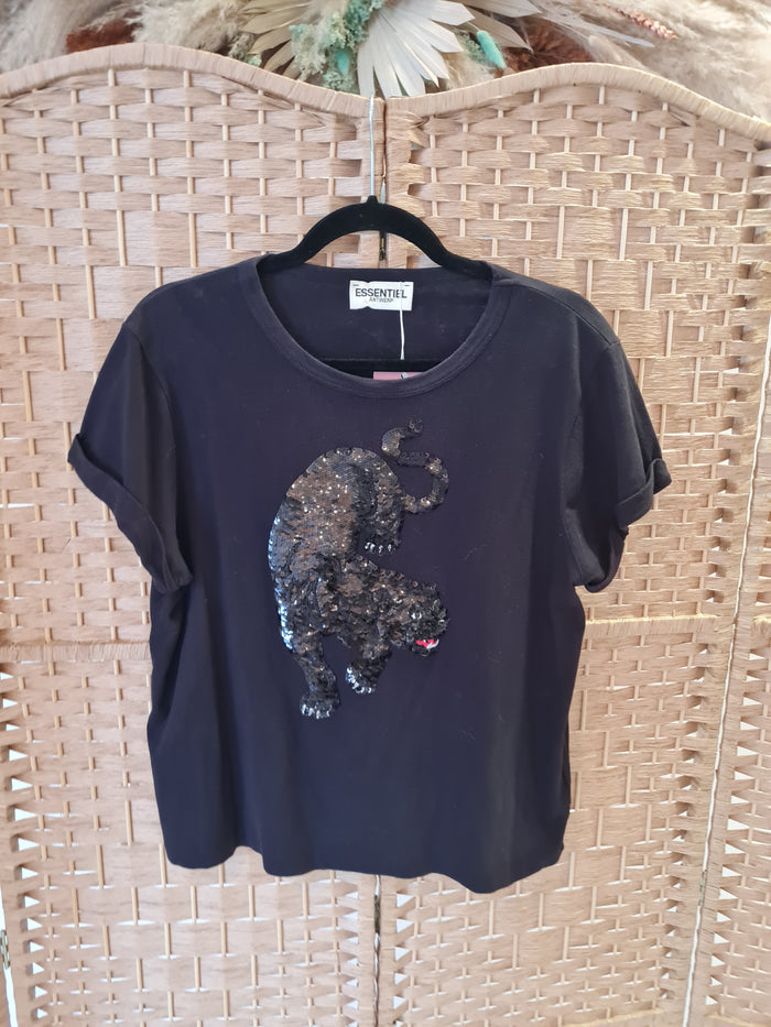 Essentiel Antwerp Black Panther tshirt 3
