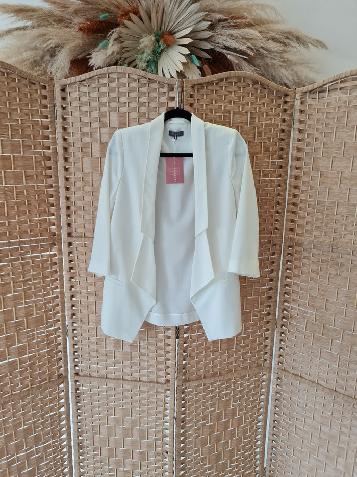 Et Vous White Blazer Size 12