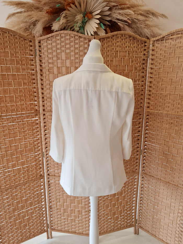 Et Vous White Blazer Size 12