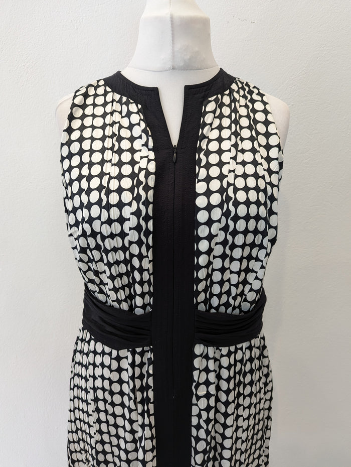 Evelin Brant Black spot dress 16 RRP £179 NWT