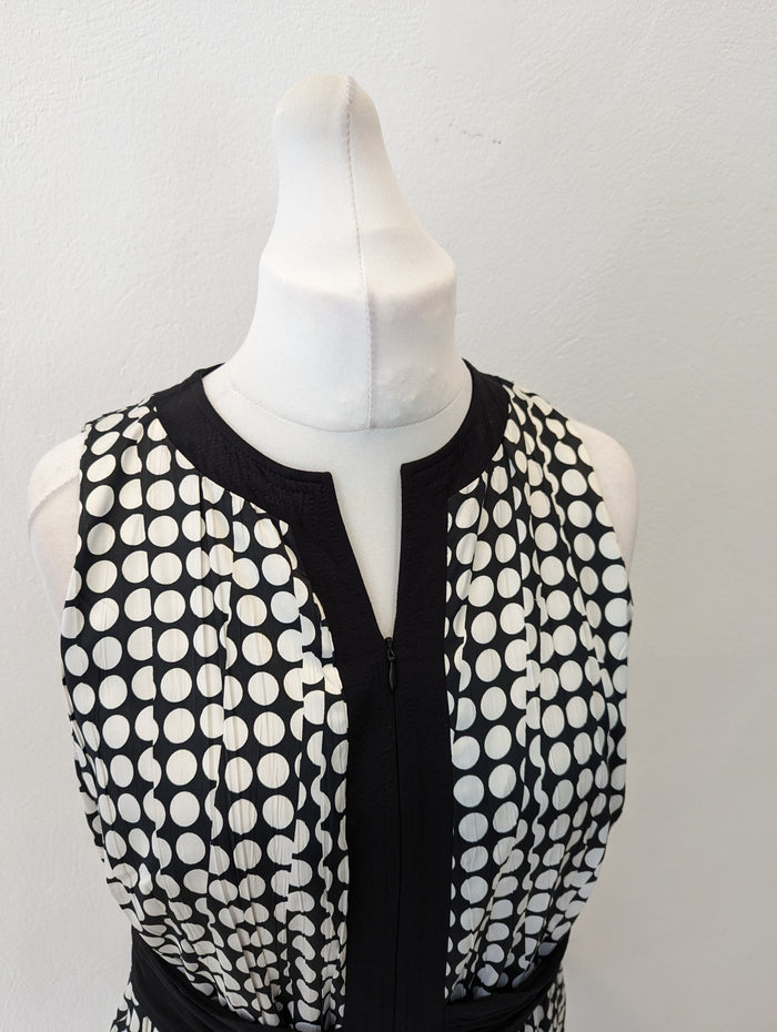 Evelin Brant Black spot dress 16 RRP £179 NWT