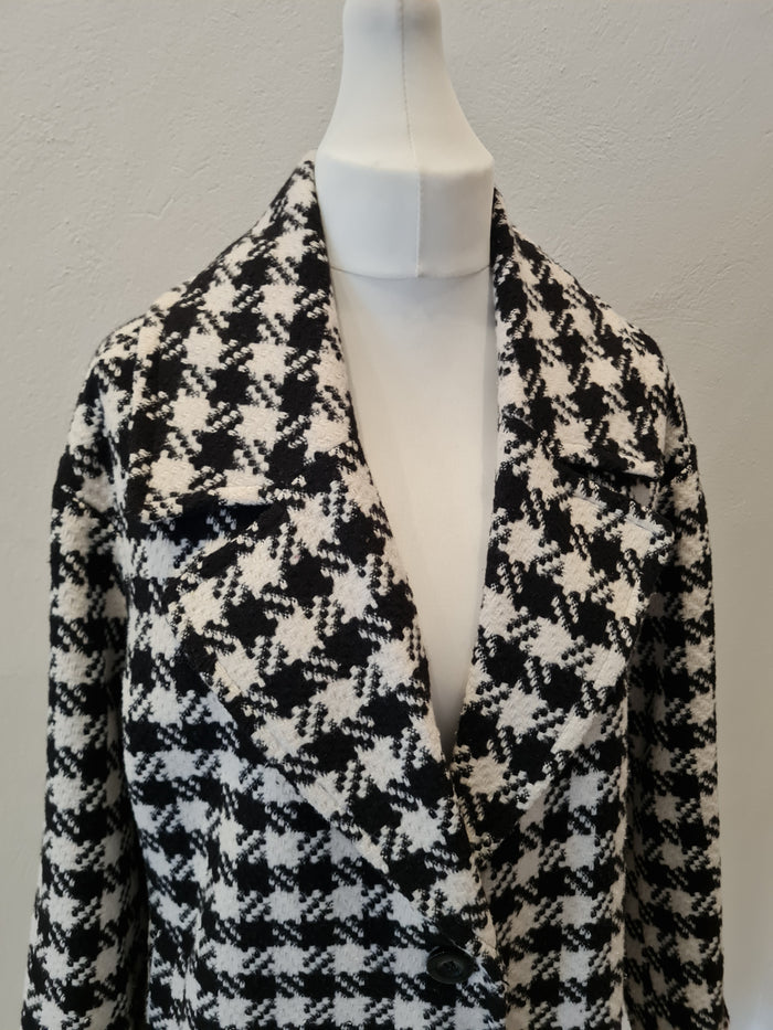 Fabio Lisandro Dogtooth Overcoat Size 14