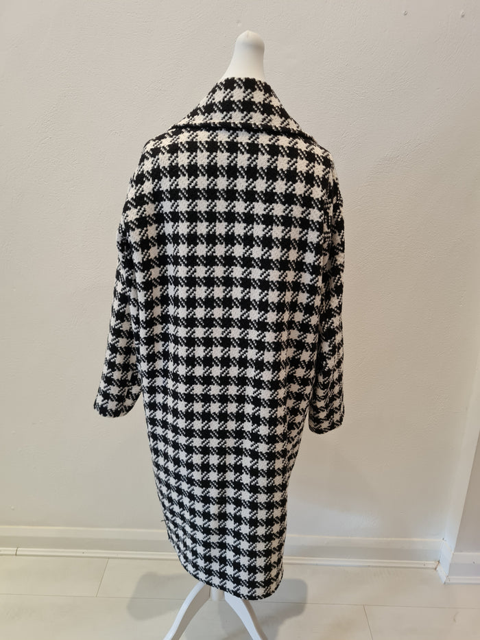 Fabio Lisandro Dogtooth Overcoat Size 14