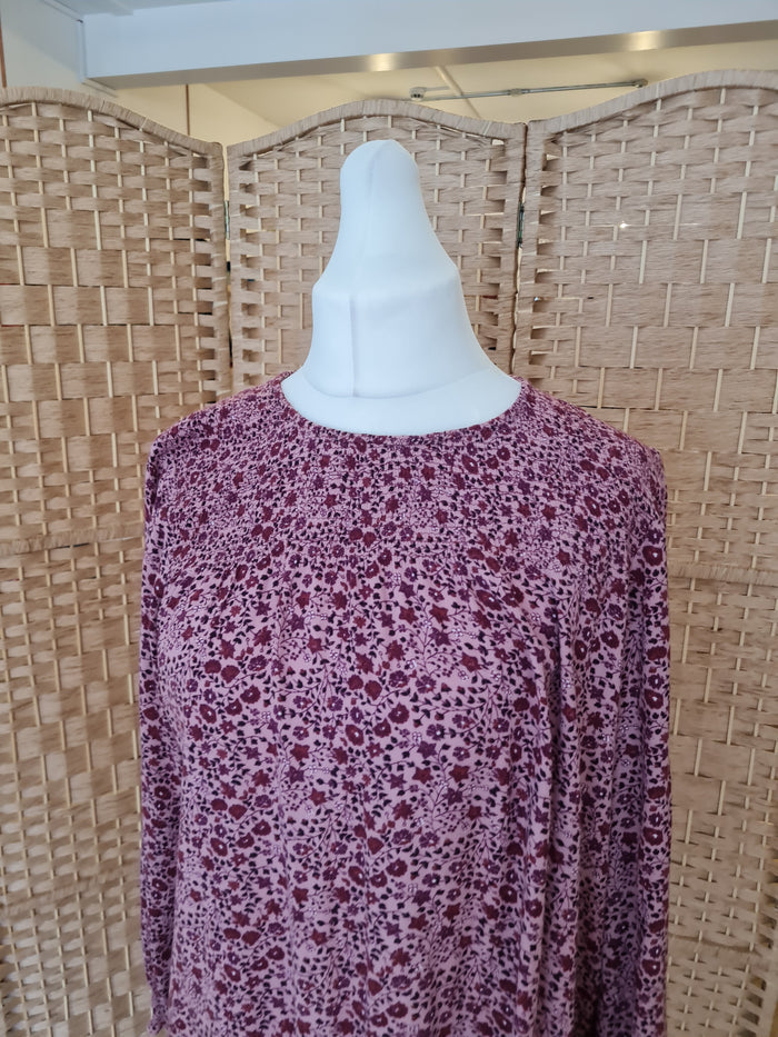 Fat Face Pink ditsy print top 14