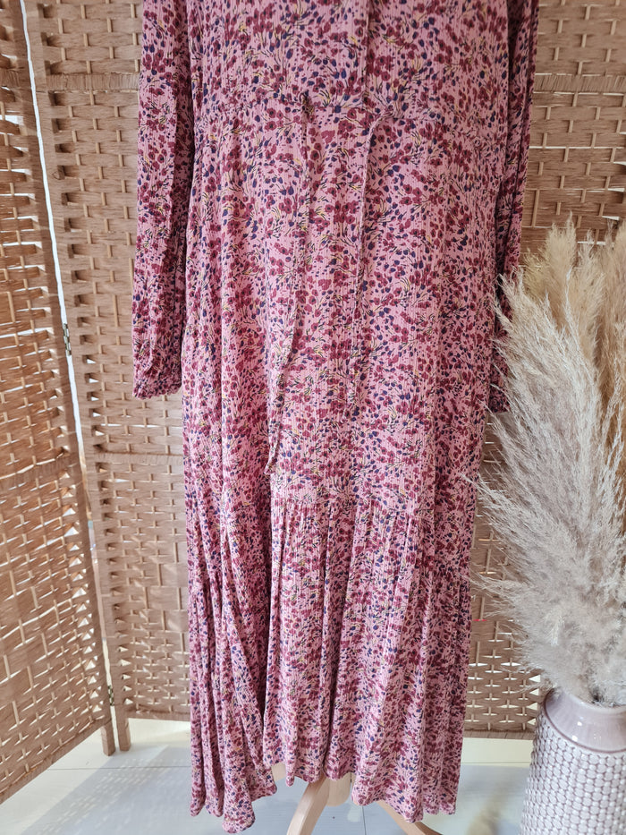 Fat Face Pink Floral Maxi 6