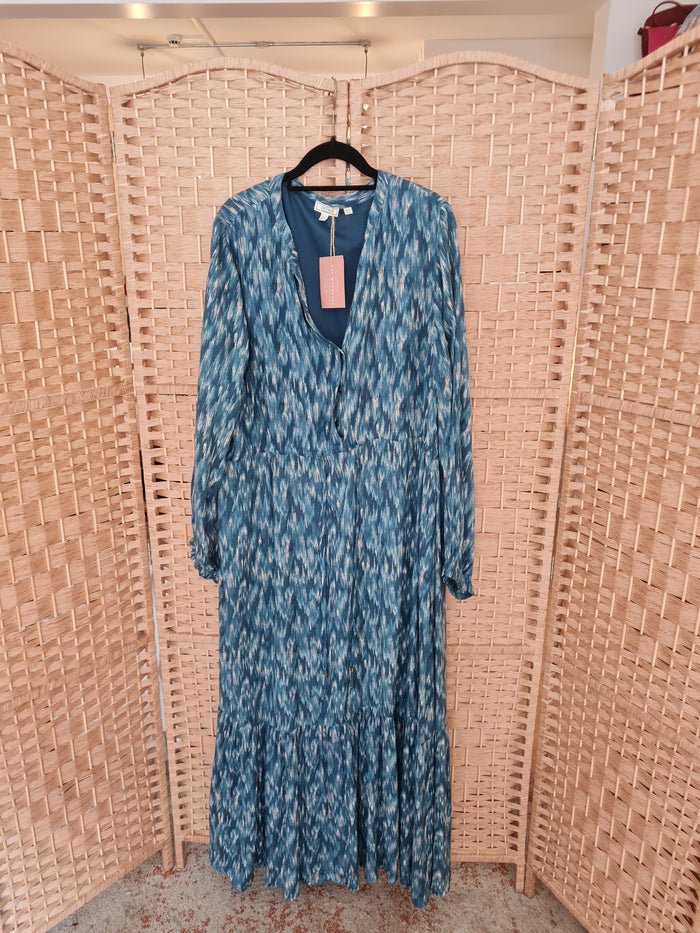 Fat Face Teal Maxi Dress 18