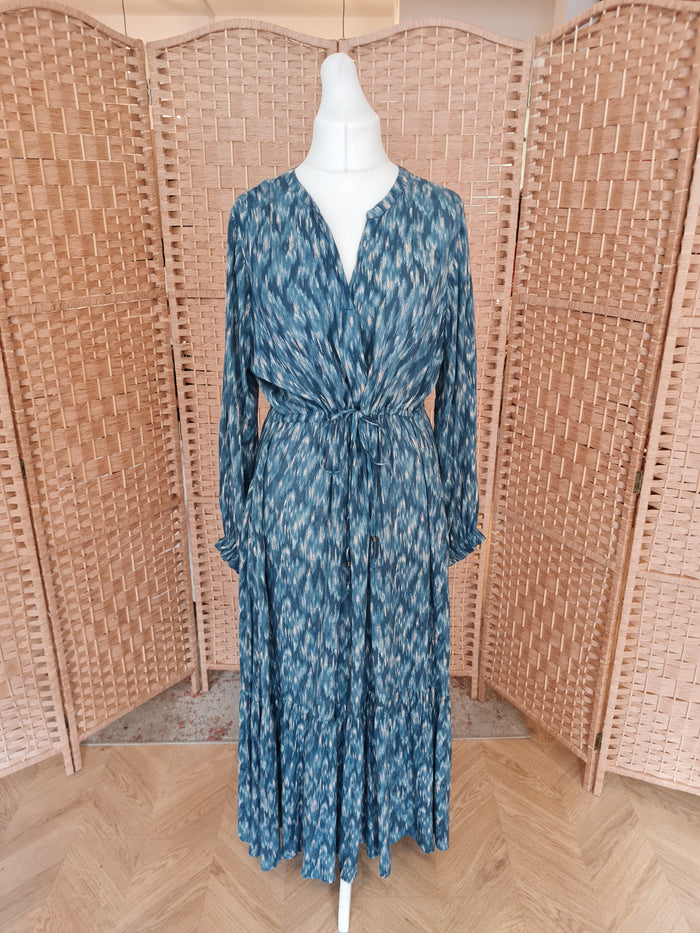 Fat Face Teal Maxi Dress 18