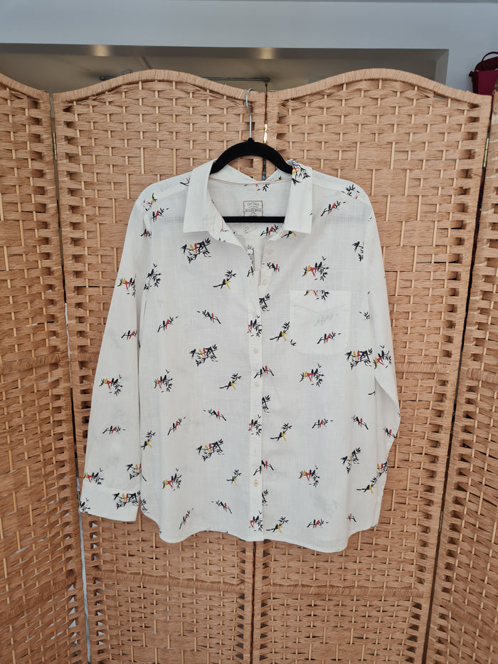 Fat Face White Bird Shirt 18