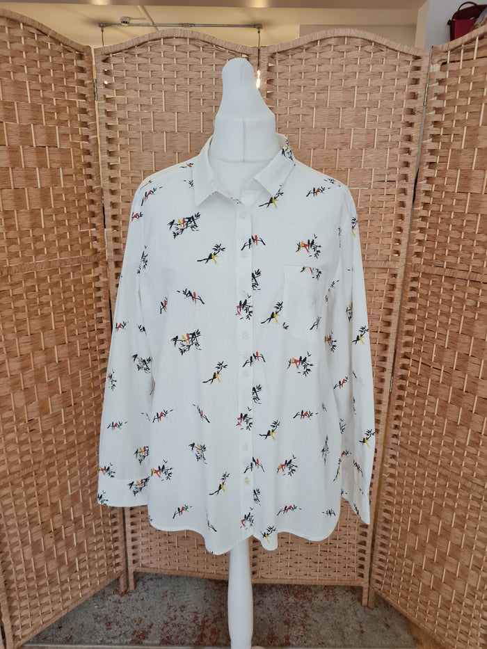 Fat Face White Bird Shirt 18