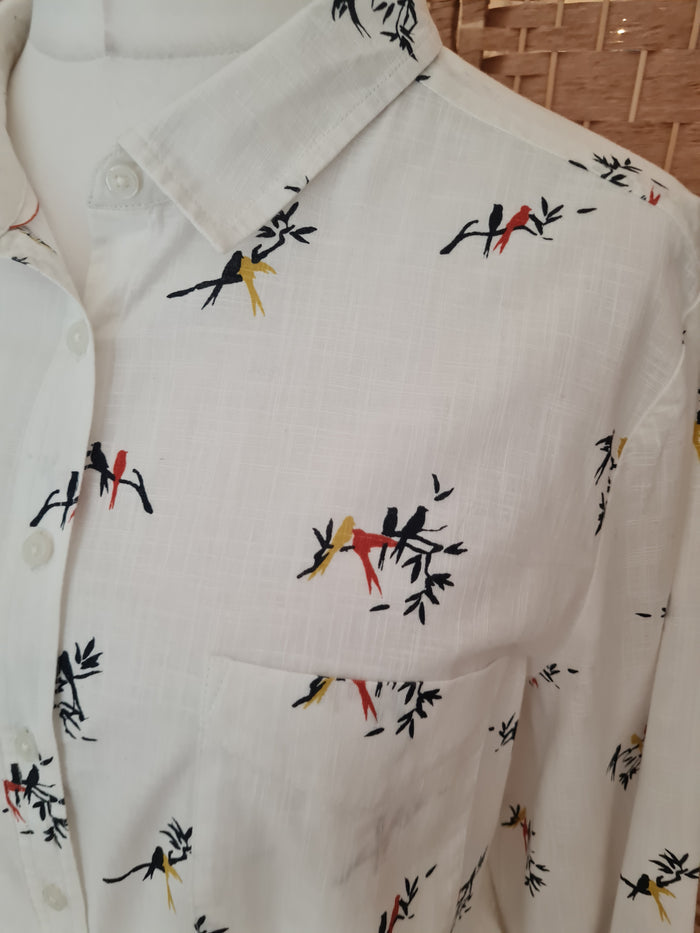 Fat Face White Bird Shirt 18