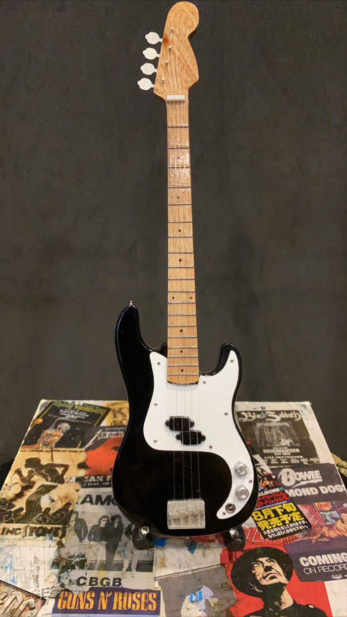 Fender Precision Bass Black Miniature Guitar