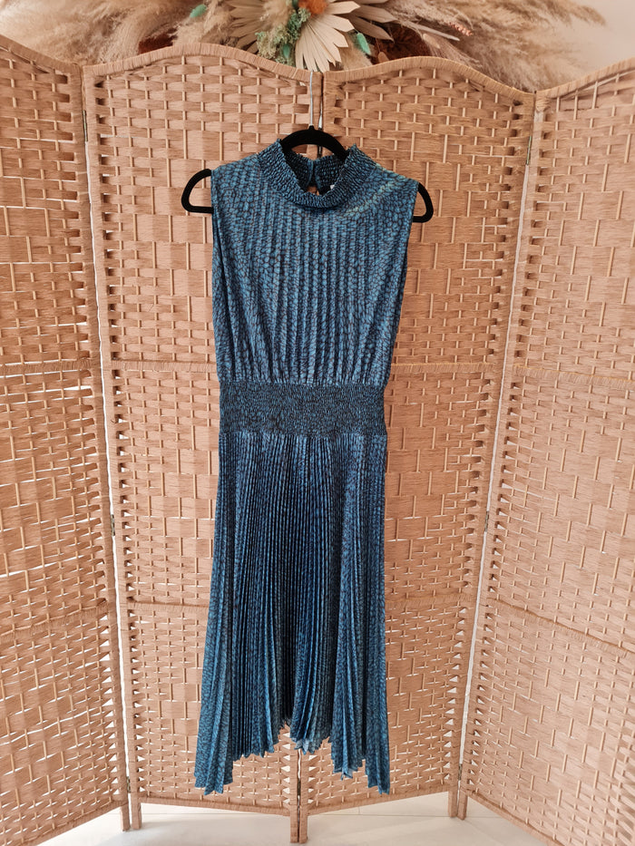 Fenn Wright & Manson by Amanda Holden Teal Pleat Maxi Size 12
