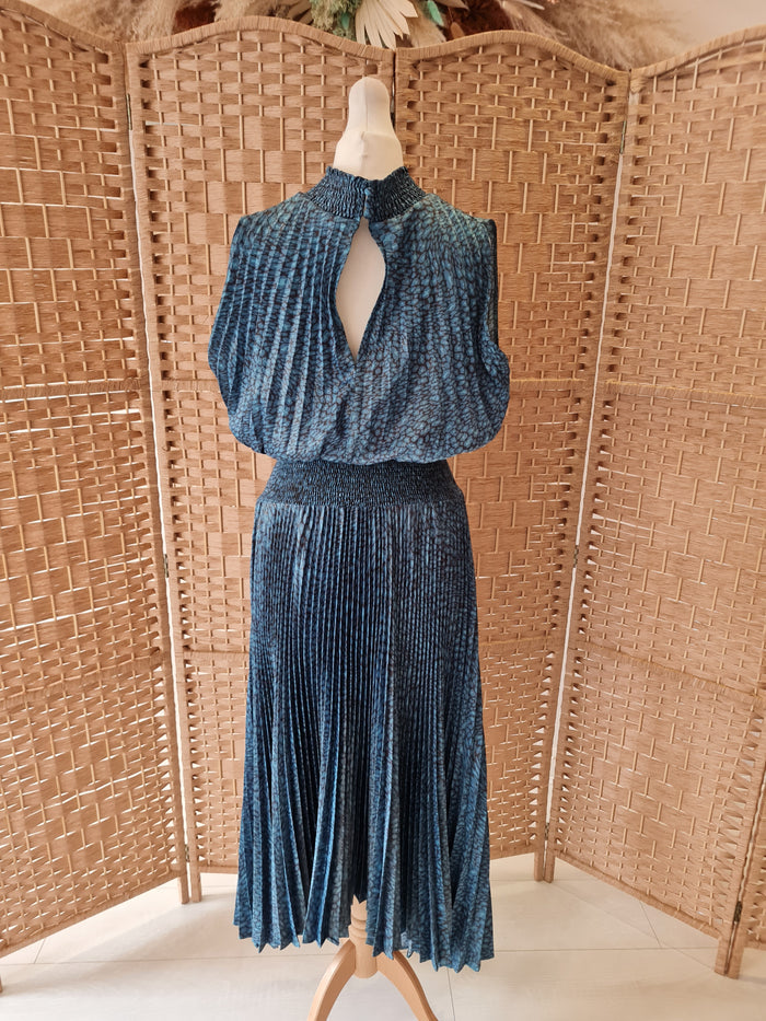 Fenn Wright & Manson by Amanda Holden Teal Pleat Maxi Size 12