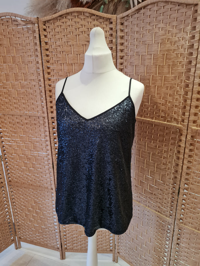 Fenn Wright Mason Midnight blue Sequin Vest 14