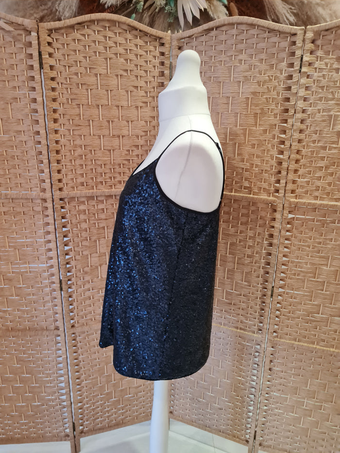 Fenn Wright Mason Midnight blue Sequin Vest 14