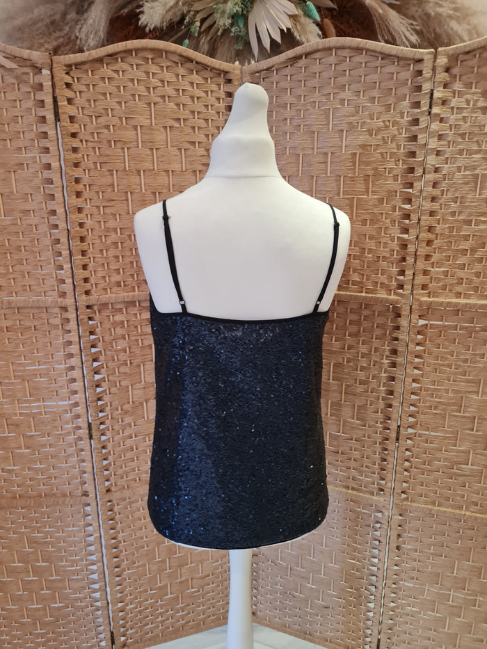 Fenn Wright Mason Midnight blue Sequin Vest 14